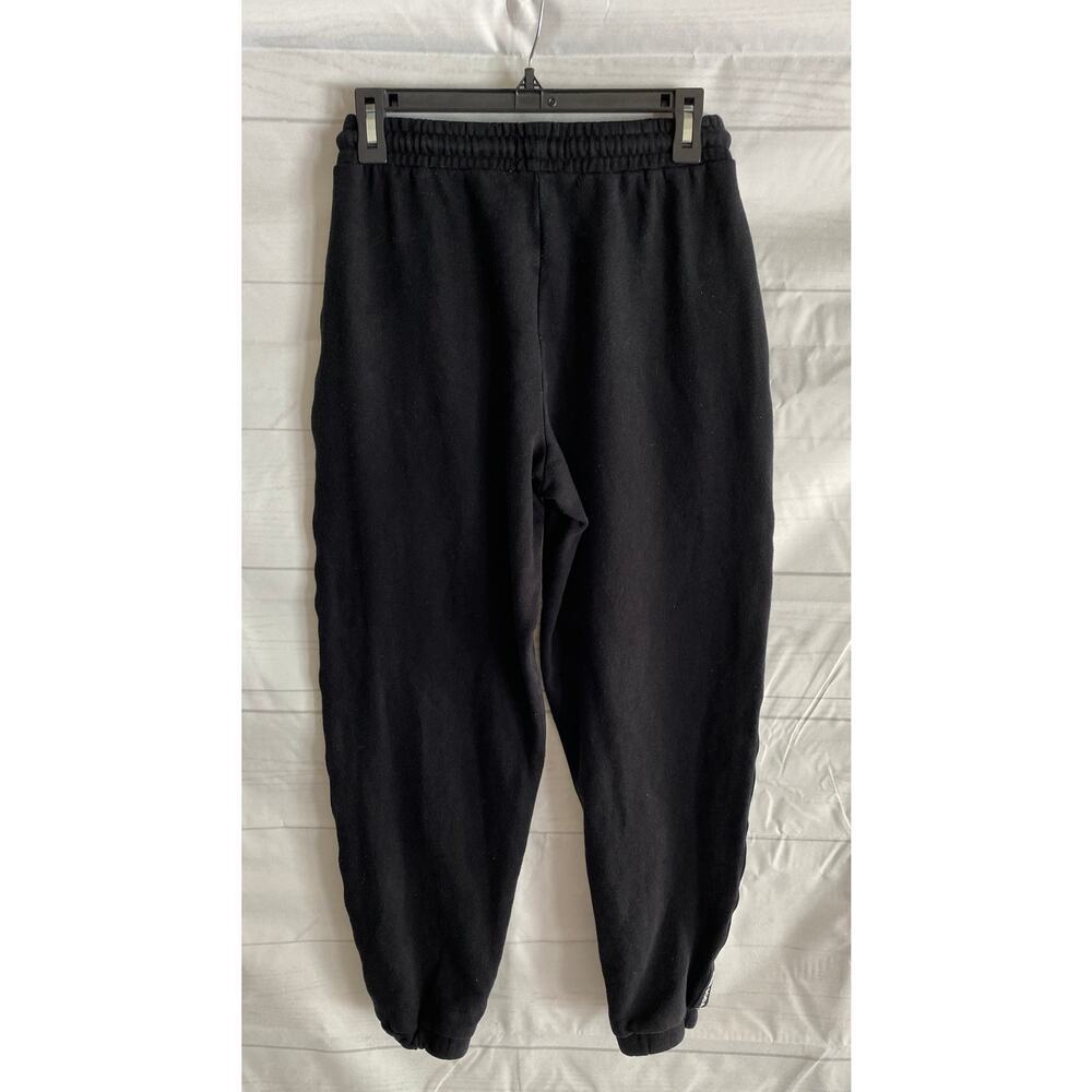 Pink Soda Sport Black Terry Cloth Sweatpants/Joggers Womens Small 24-28”Wx28”L #